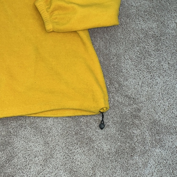 Vintage yellow / gold  1/4 zip pullover with drawstring waist XL - Picture 3 of 9